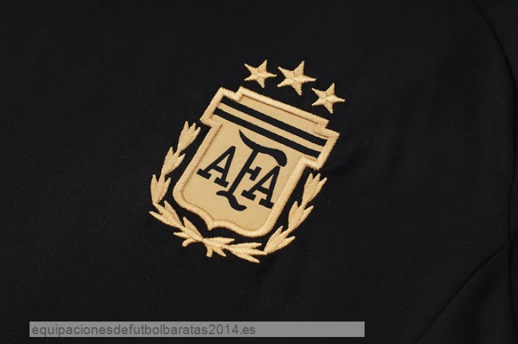 Nuevo Entrenamiento Conjunto Completo Argentina 2024 Negro II Azul Baratas